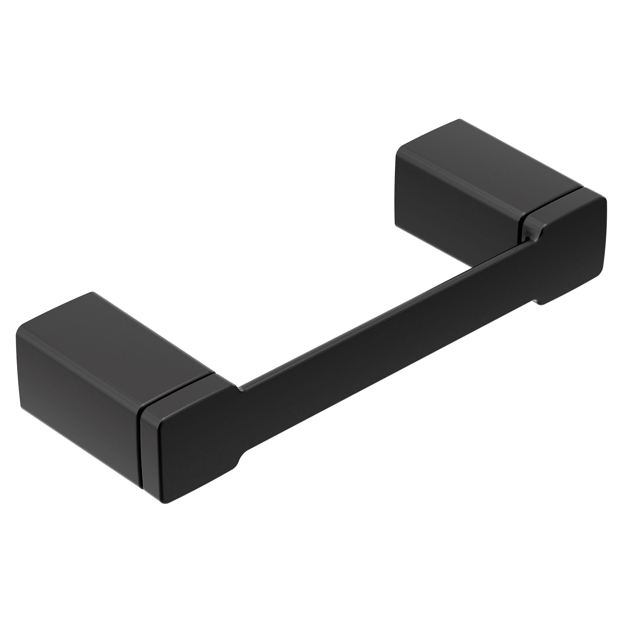 Matte Black Modern Geometric Toilet Paper Holder