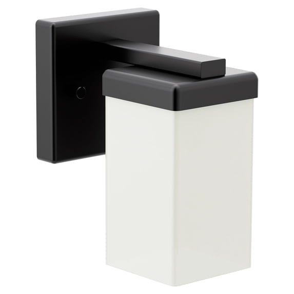 Moen Yb8861 90 Degree 8" Tall 1 Light Reversible Bathroom Sconce - Black