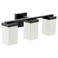 thumbnail image 1 of Moen YB8863BL 90 Degree 20" Wide 3 Light Reversible Bathroom Vanity Light Fixture - Black, 1 of 7