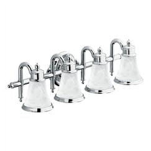 Moen Yb9864 30" Wide Victorian 4 Light Bathroom Fixture From The Waterhill Collection -