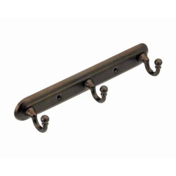 Moen Yorkshire Triple Robe Hook Bar In Old World Bronze - Y603Owb