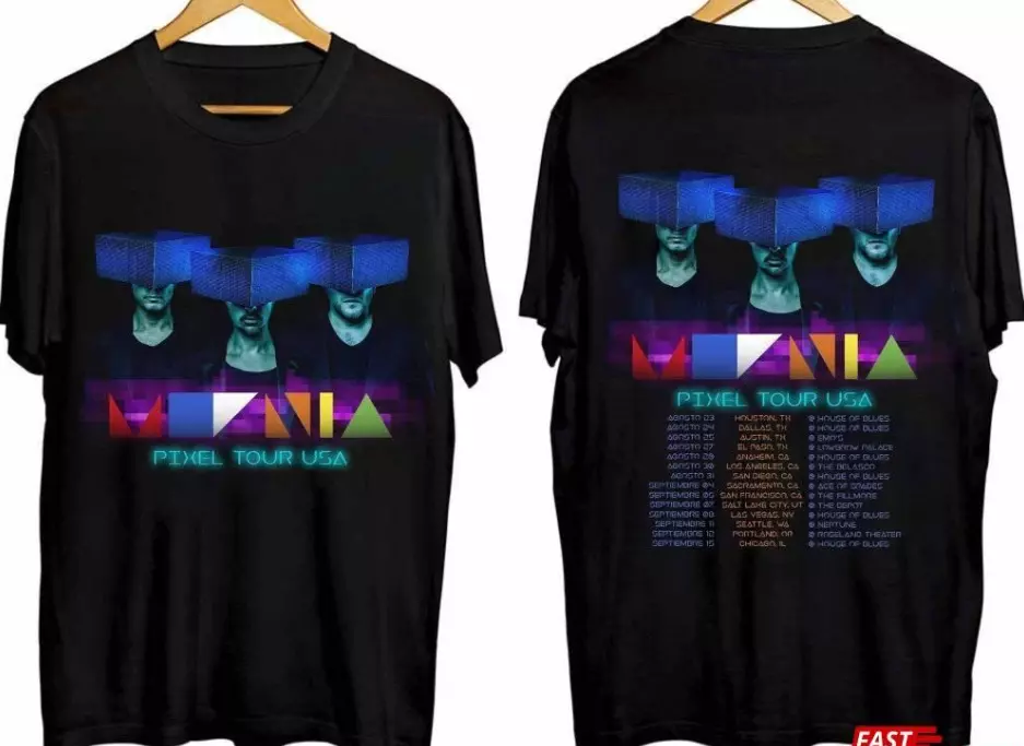 Moenia Pixel Tour Usa 2024 Shirt Band Fan Shirt