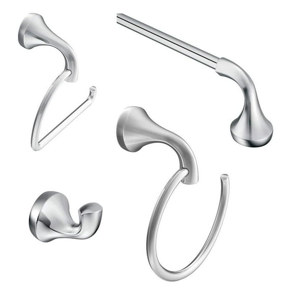 Moenl Moen KA EVA 4 CH Moen Eva 4 Piece Acessory Kit Chrome