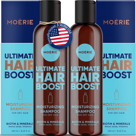 Moerie Volumizing Shampoo – Nourishing & Strengthening, Vegan & Cruelty-Free, Paraben & Silicone Free, All Hair Types, Moisturizing Formula