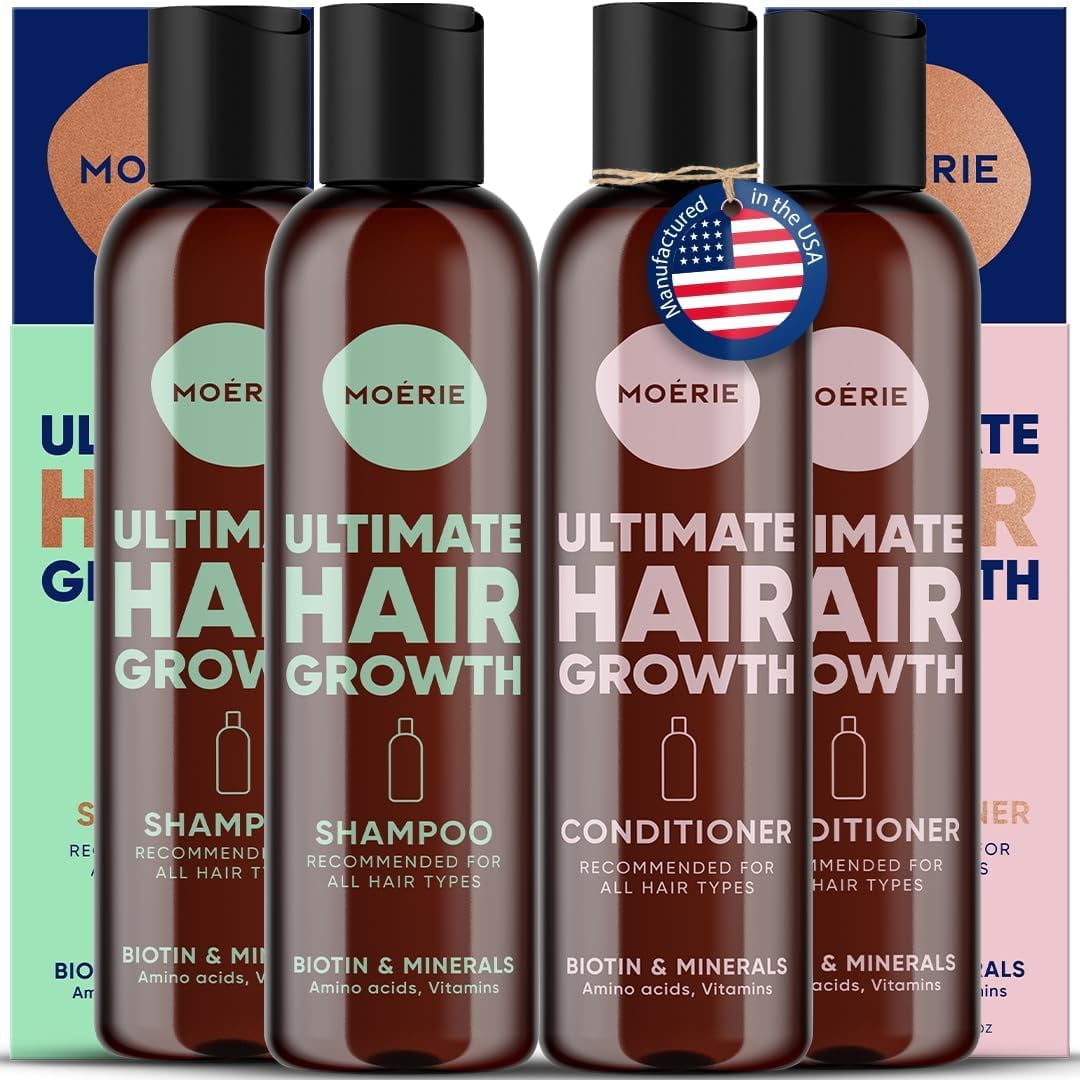 Moerie Volumizing Shampoo & Conditioner Set Thickening, Vegan-Friendly Hair Care with Naturally Derived Ingredients 2 x 8.45 Fl Oz