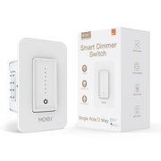 Moes Smart Dimmer Switch, 2.4Ghz WiFi Light Switch, Single Pole, White