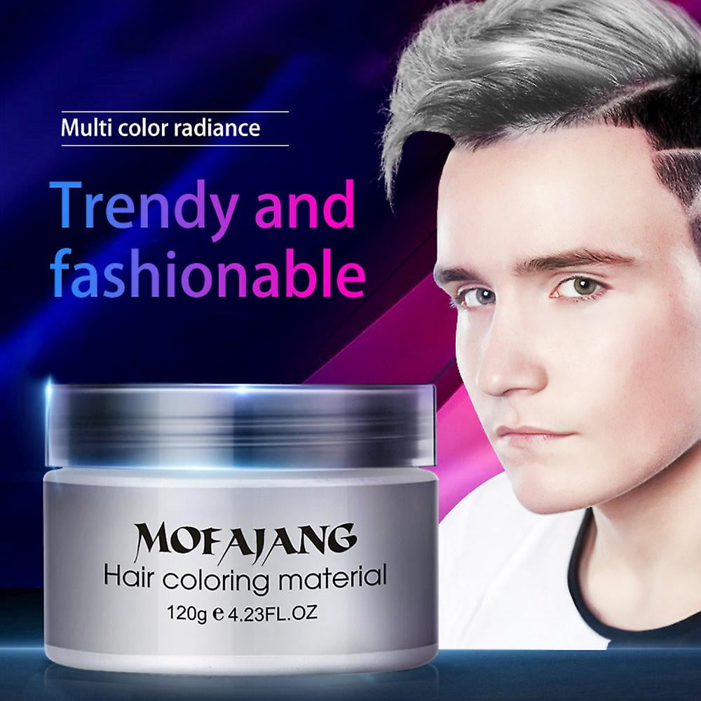 Mofajang 9 Colors Unisex Hair Color Wax Mud Dye Styling Cream Diy