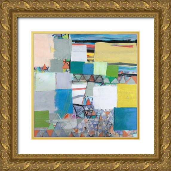 Moffitt, Michelle Daisley 20x20 Gold Ornate Wood Framed with Double Matting Museum Art Print Titled - Oceanside