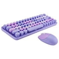 thumbnail image 1 of Mofii 2.4G Wireless Keyboard Mouse Combo 68 Keys Wireless Keyboard Ergonomic 3-gear Adjustable DPI Purple, 1 of 8