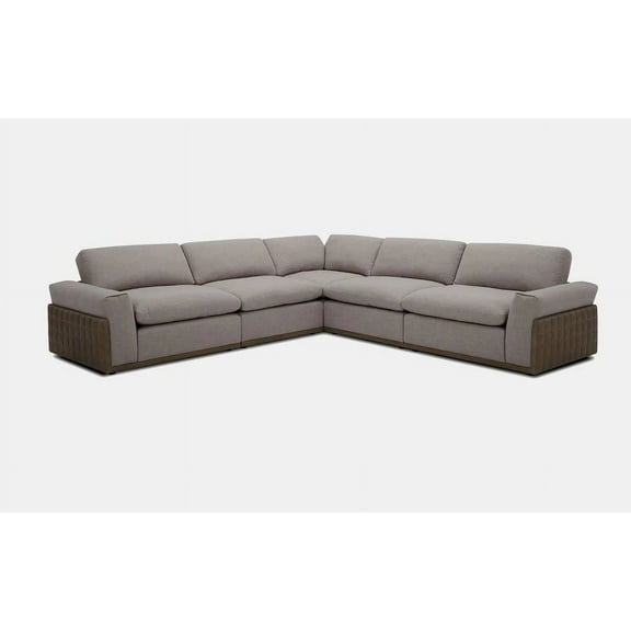 Mofit Home, NOTUS 6PC MODERN MOTION SECTIONAL SOFA, Living room, Furniture for Living Room, Fabric, Grey