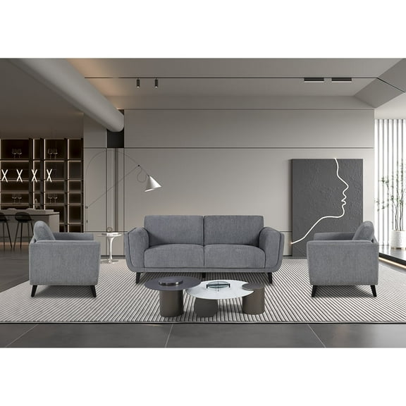 MofitHome, Hattie Modern Motion Sofa Living Room, Grey, Modern Elegant Design