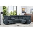 thumbnail image 1 of MofitHome, Zariah Modern Reclining Sectional, Living Room, Dark Grey, High-Density Foam Cushions, Manual Recliners, Adjustable Headrests, Sleek Contemporary Design., 1 of 8