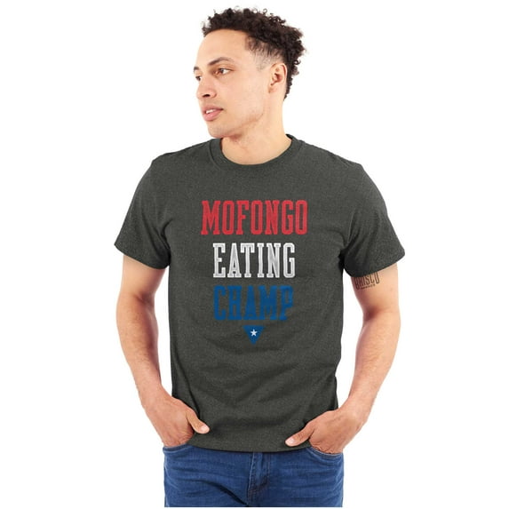 Mofongo Eating Champ Puerto Rico PR Men's Graphic T Shirt Tees Brisco Brands S