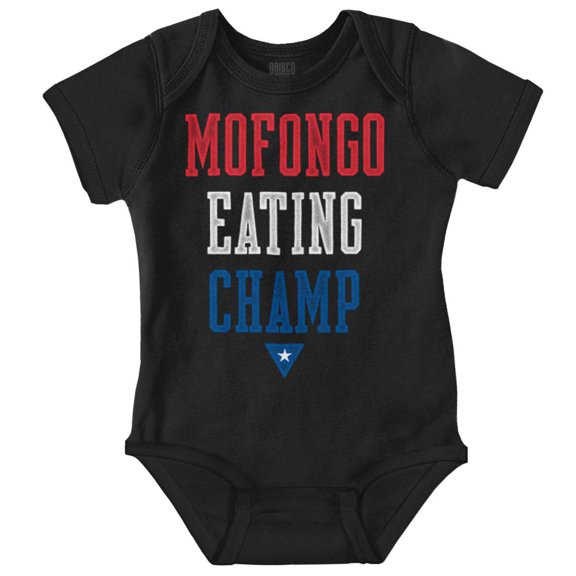 Mofongo Eating Champ Puerto Rico PR Romper Boys or Girls Infant Baby Brisco Brands NB