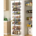 thumbnail image 1 of Moforoco 12.2"(W) Narrow 9-Tier Over The Door Pantry Organizer, Pantry Organization and Storage, Black Hanging Basket Wall Spice Rack Seasoning Shelves, Home & Kitchen, 1 of 9