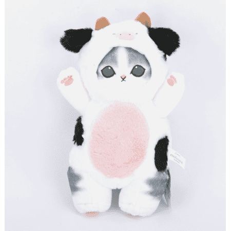Mofusand Costume Cat Doll Soft Stuffed Plush Cow Cat 11.81" Pillow Cute Gift