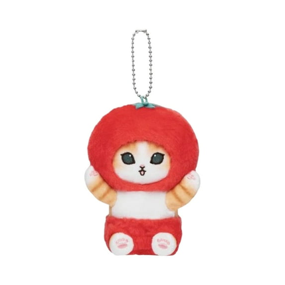 Mofusand Shark Cat Cartoon Cute Doll Plush Toy Keychain, Small Plush Pendant for Bags & Backpacks, Soft Stuffed Animal for Children Kids Gift,S