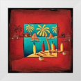 thumbnail image 1 of Moga 12x12 White Modern Wood Framed Museum Art Print Titled - Deau, de vent et de sable, 1 of 4