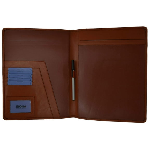Moga Bifold Portfolio Organizer High End Leather Quality 93738