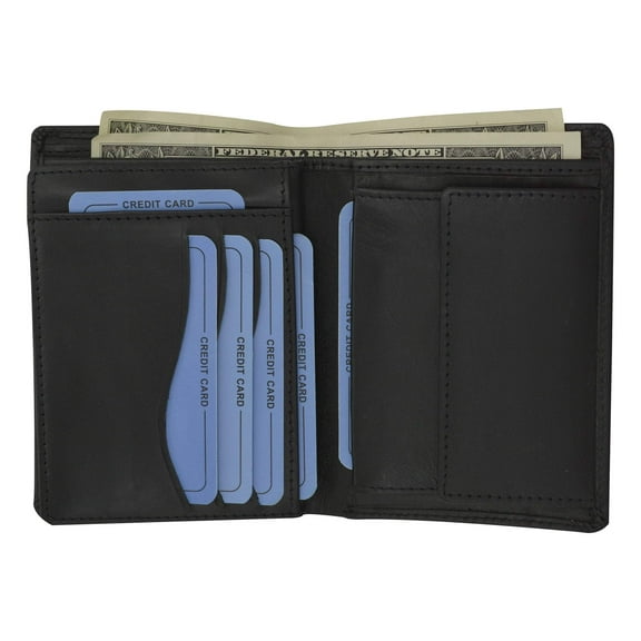 Moga European Hispter Bifold High End Leather Wallet with Coin Pocket 90518