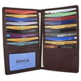 thumbnail image 1 of Moga Genuine Leather Men's Deluxe Bifold Multi Credit Card Case ID Wallet (Brown), 1 of 6
