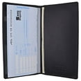 thumbnail image 1 of Moga Hand Made Genuine Leather Checkbook & Register Cover Holder Case Slim Wallet (1, Black), 1 of 6
