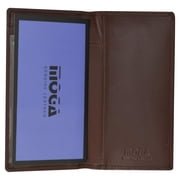Moga Handmade Genuine Leather Checkbook Cover Italian Design 90156