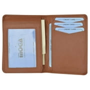 Moga Handmade Leather L Shape Bifold ID Card Holder Wallet 90139