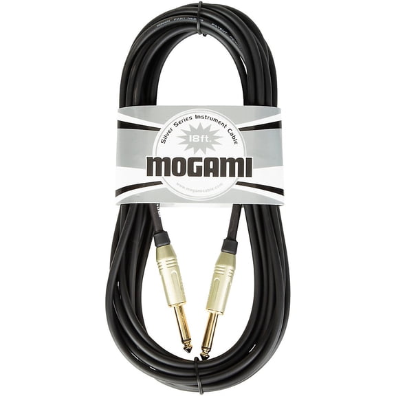 Mogami 1/4" Straight Instrument Cable 18 ft.