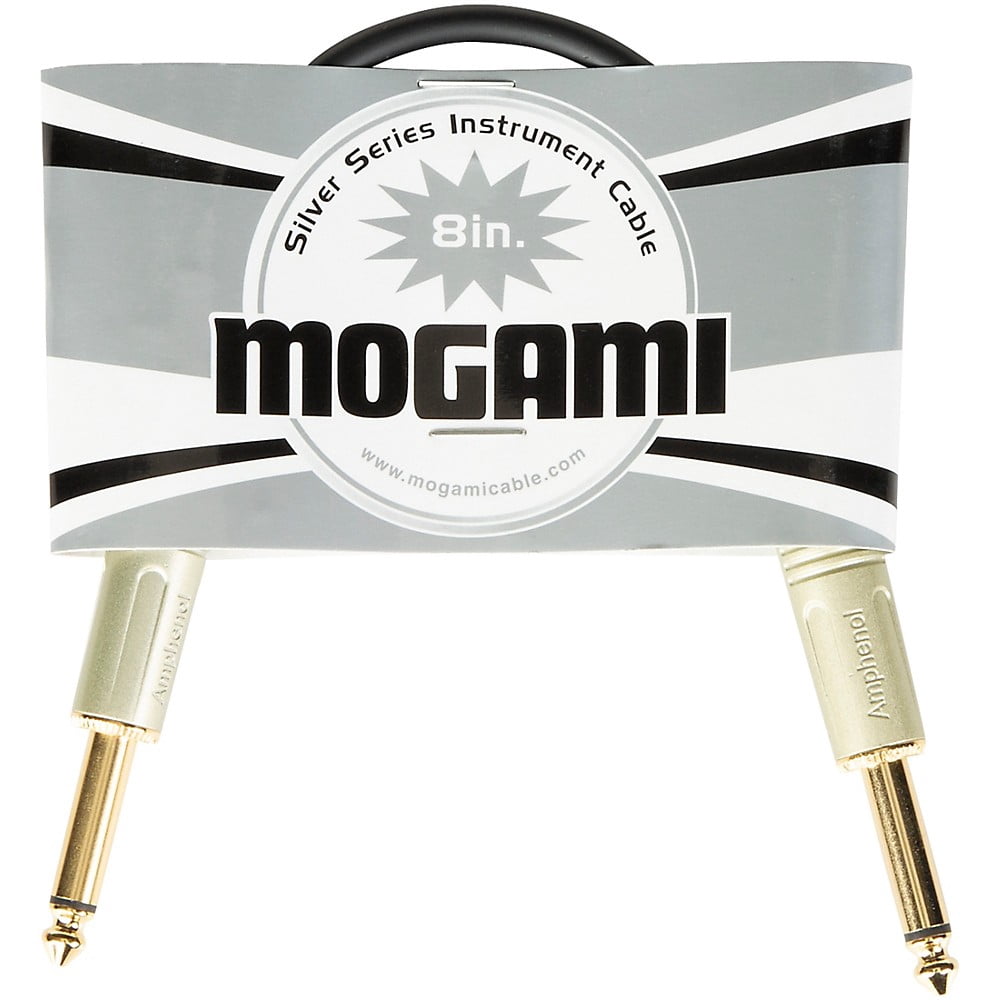 Mogami 1/4" Straight Instrument Cable 8 in.