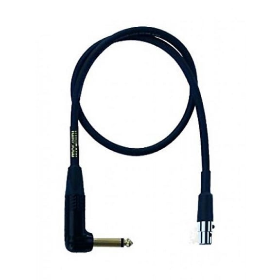 Mogami Belt Pack for Shure Wireless Systems, Gold 1/4" TS Right Angle Plug, 30"