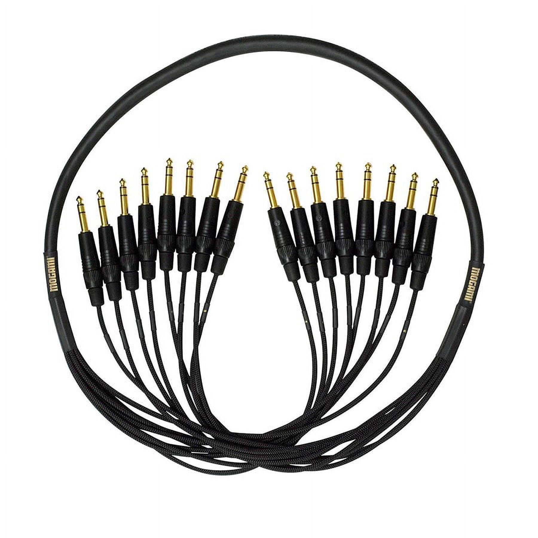 Mogami GOLD 8 TRSTRS-25 8 x 1/4" TRS Male to 8 x 1/4" TRS Male Fan-Out Audio Snake Cable - 25 foot