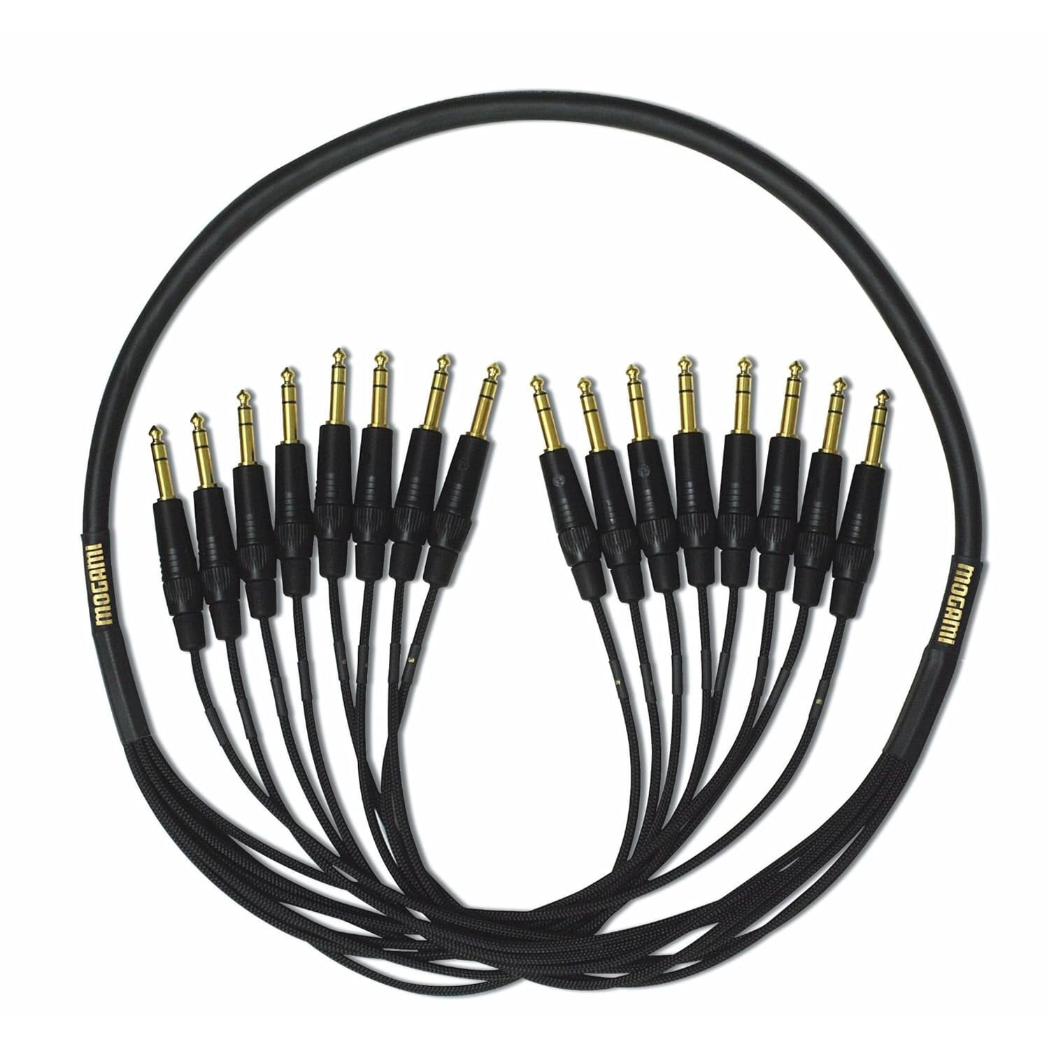 Mogami Gold 8 TRS 1/4" - TRS 1/4" 8-Channel Snake with Gold Contacts + 2932 Cable - 5 feet