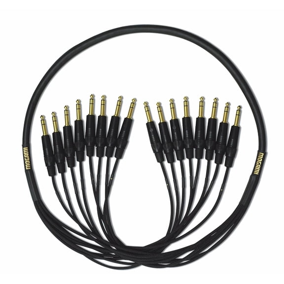 Mogami Gold 8 TRS 1/4" - TRS 1/4" 8-Channel Snake with Gold Contacts + 2932 Cable - 5 feet