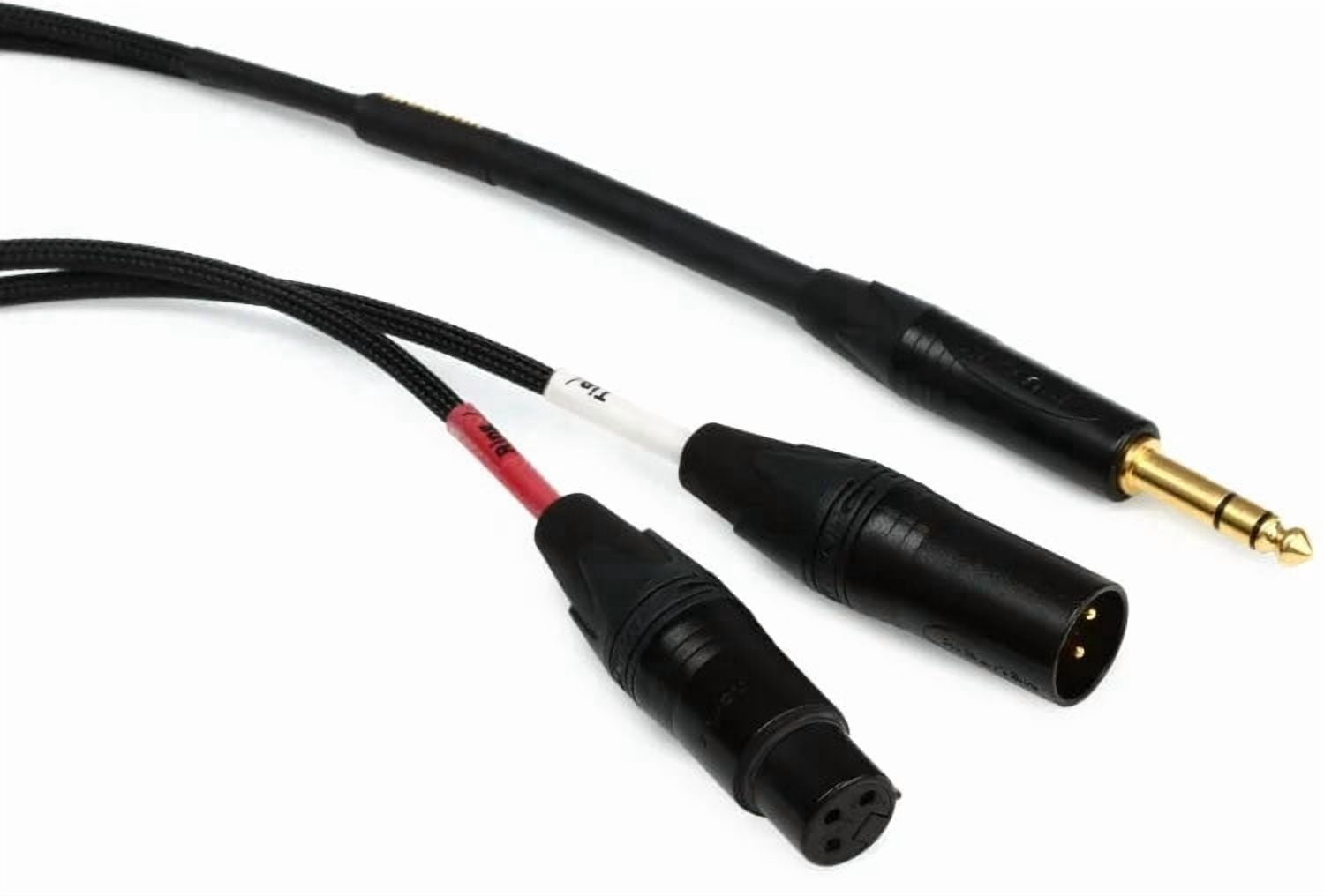 Mogami GOLD INSERT XLR-06 Gold Insert XLR Cable - 1/4-inch TRS Male to XLR Male/Female - 6 foot