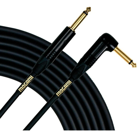 Mogami Gold Instrument Angled to Straight Cable 6 ft.