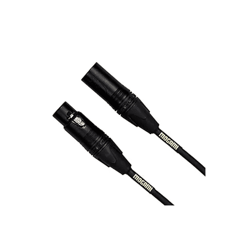 Mogami Gold STUDIO-02 XLR Microphone Cable, XLR-Female to XLR-Male, 3-Pin, Gold Contacts, Straight Connectors, 2 Foot