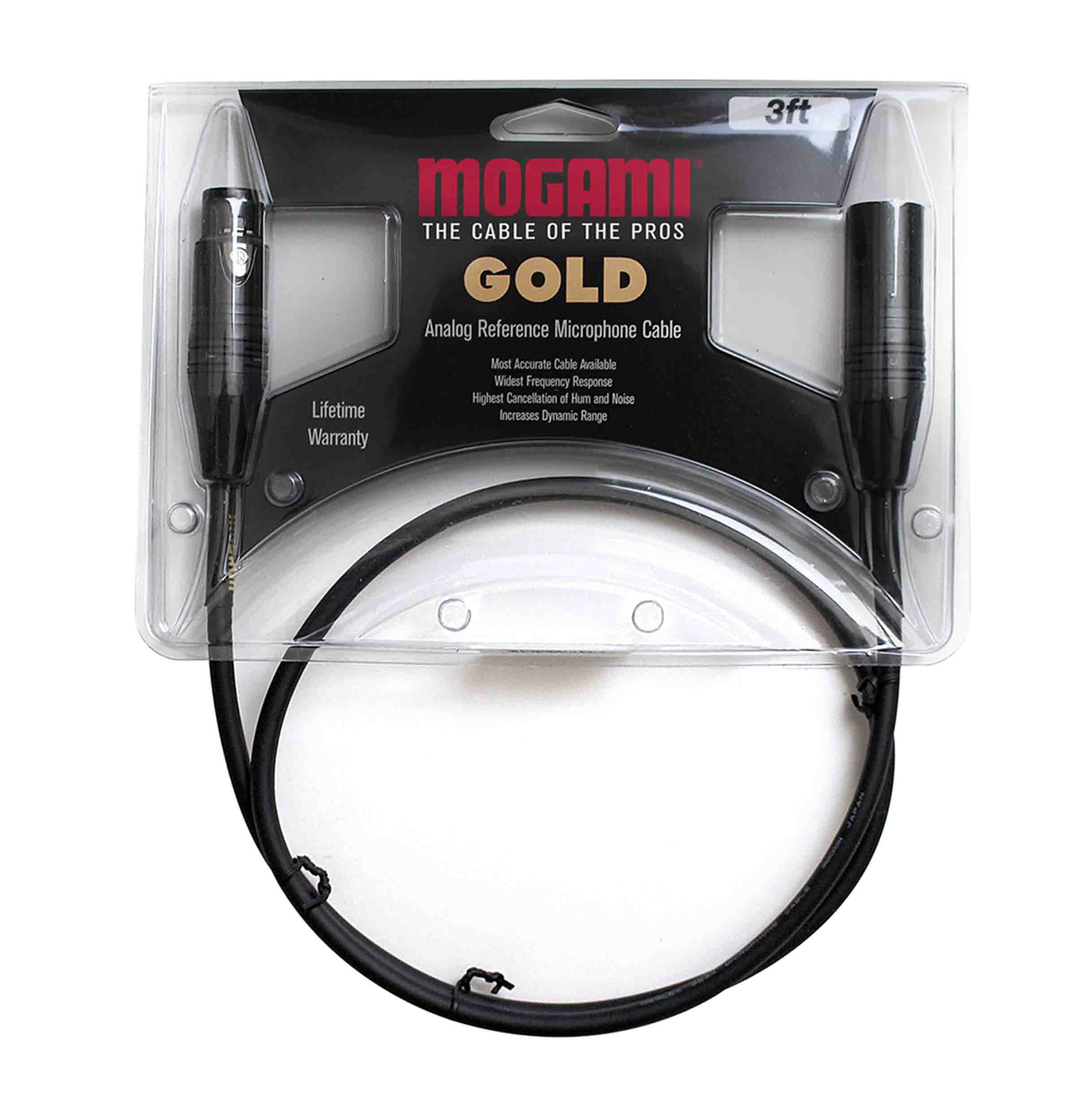 Mogami Gold Studio - Microphone cable - XLR3 to XLR3 - 3 ft - black