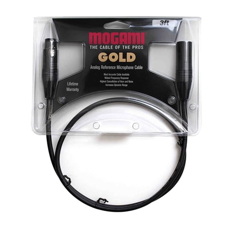 Mogami Gold Studio - Microphone cable - XLR3 to XLR3 - 3 ft - black