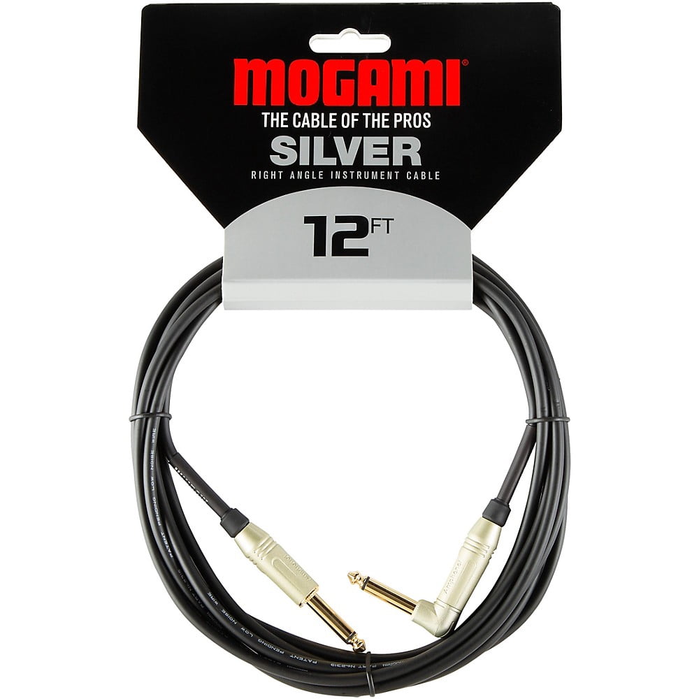Mogami Guitar Cable Straight to Right Angle 12 ft.
