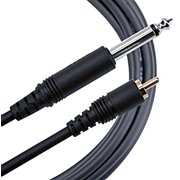 Mogami PURE PATCH PR-03 Professional Audio Adapter Cable, 1/4" TS Male Plug and RCA Male Plug, Straight Connectors, 3 Foot
