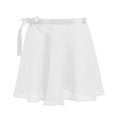 thumbnail image 1 of Moggemol Girls Ballet Dance Dress Basic Chiffon Floral Lace Wrap Skirt Pull-On Skirt Dancewear White S, 1 of 6