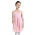 thumbnail image 1 of Moggemol Girls Kids Camisole Ballet Dress Ballerina Empire Waist Leotard Skater Dance Costume Pink XXL, 1 of 6