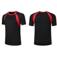 thumbnail image 1 of Moggemol Kids Boys' UPF 50+ Sun Shirts Short Sleeve Rashguard Athletic Swim Shirt Swimming Tops Black 2XL, 1 of 3