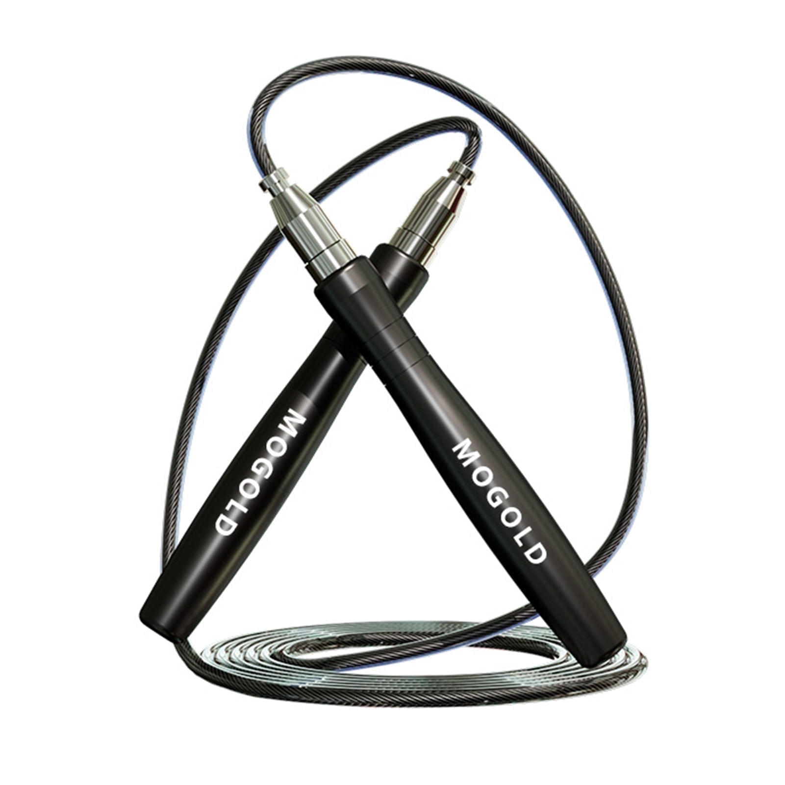 MOGOLD Adjustable Speed Jump Rope with Ball Bearings and Metal Rubber ...