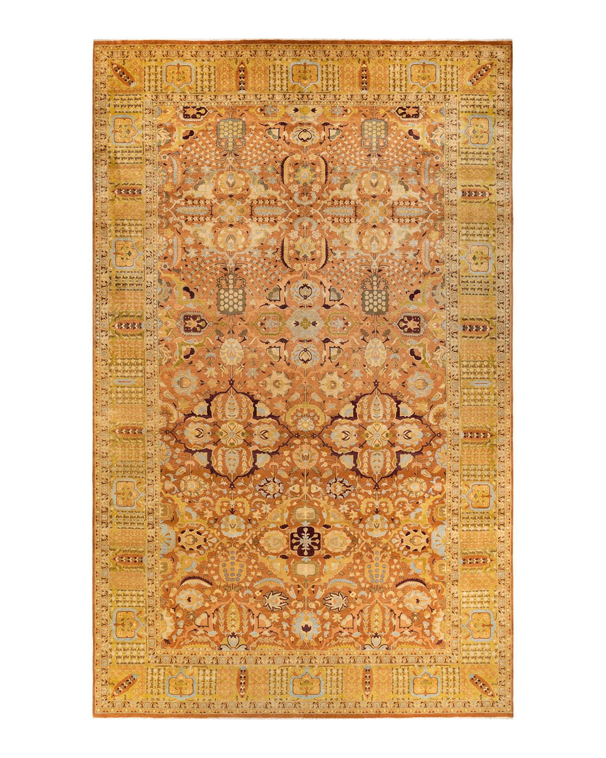 Hand-Knotted Traditional Elegance Wool Area Rug in Bronze 10'1" x 16'8"