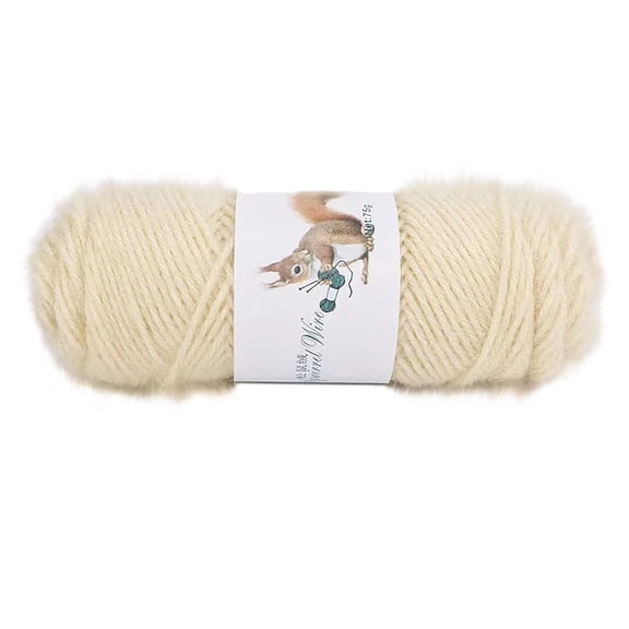 Mohair Blend Knitting Yarn 75g Soft Chunky Wool for Crochet Sweater Scarf Shawl Hat DIY Craft Supplies Hand Washable 150m/492.13ft Skein