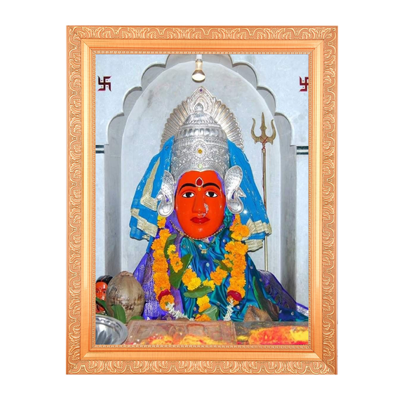 Mohatadevi Jagdamba Alluring Art Digital Print Photo In Wallhanging Artwork Frame {11 x 14 Inches} OR {27.94 X 35.56 Cm's} Religious Gifting