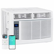 Mohavair 6000 BTU Window Air Conditioner Smart WiFi AC Unit Cooling for 250 Sq Ft Rooms with Remote App Control, Install Accessories