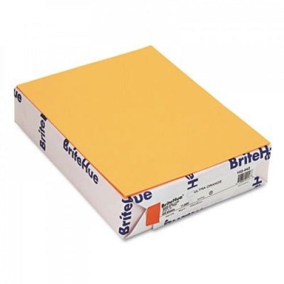 Mohawk 102442 BriteHue Multipurpose Colored Paper, 24lb, 8 1/2 x 11, Ultra Orange, 500 Sheets